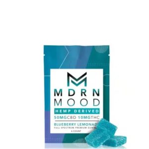 CBD/THC Gummies Bosbessen Citroen (x6)